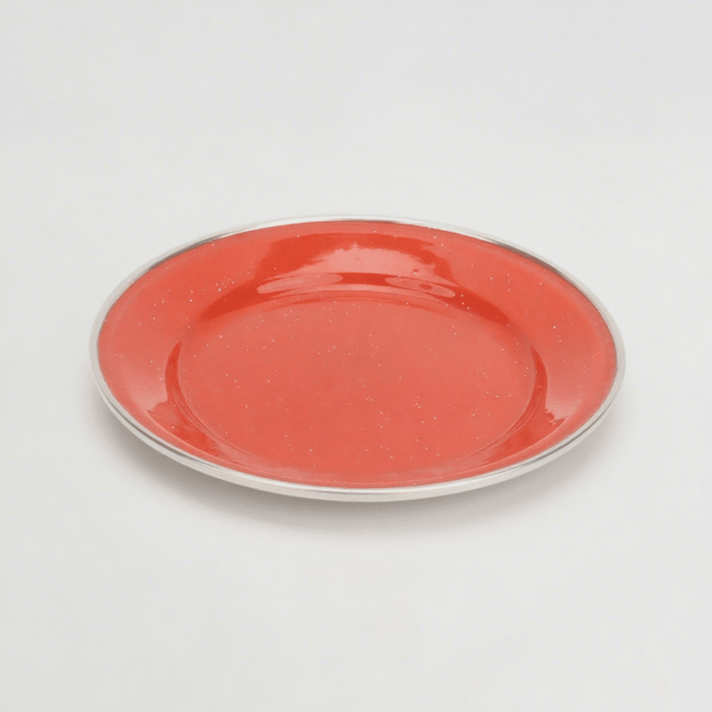 Enamel Round Plate 17cm