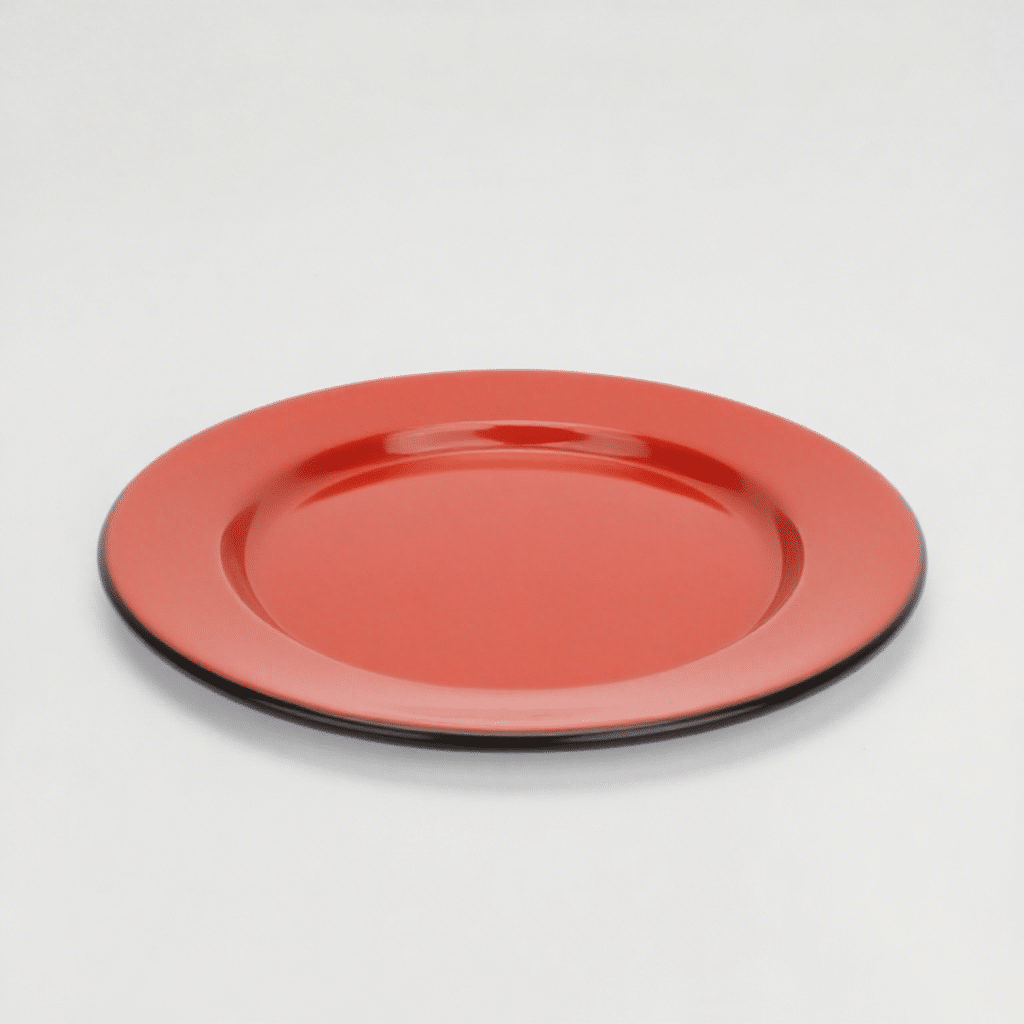 Enamel Round Plate 25.5cm