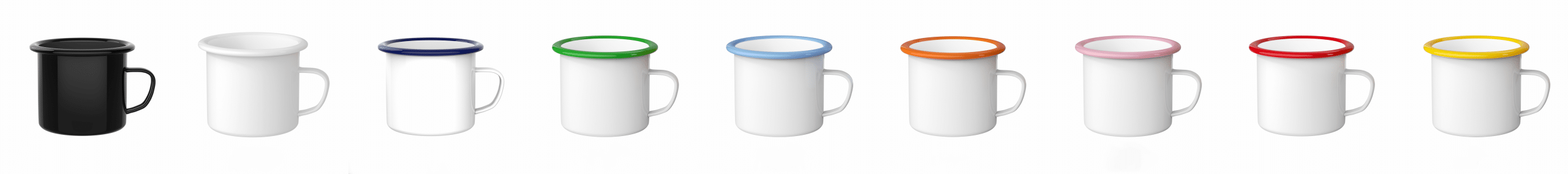 Custom Enamel Mugs Wholesale From Stock Special MOQ 60 Pcs / CTN