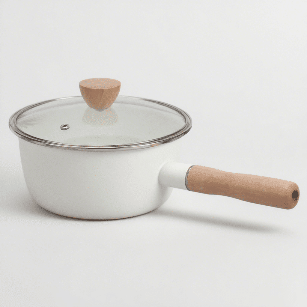 Enamelware.TOP | Enamel Single Handle Pot 16 18cm