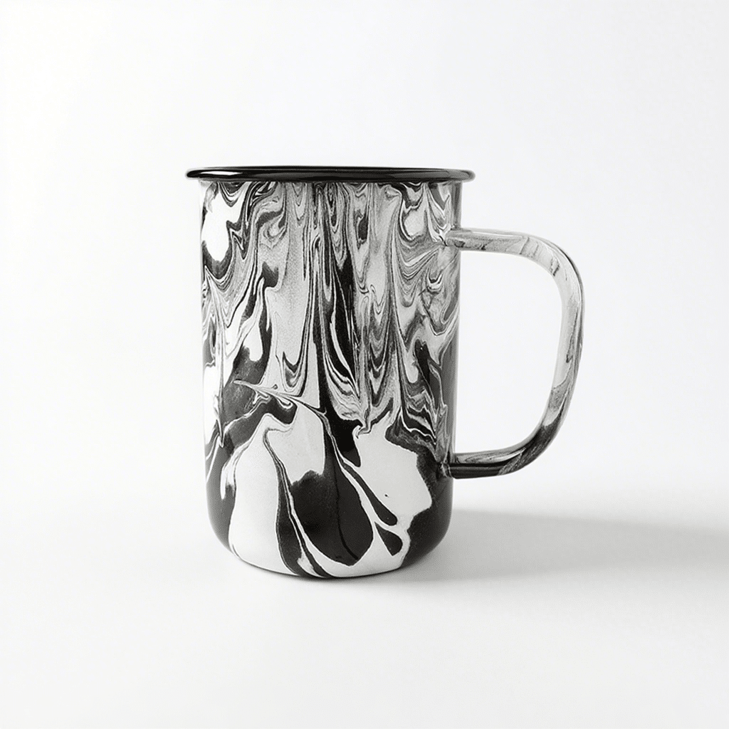 Enamelware.TOP | Enamel High Mug Black Ink