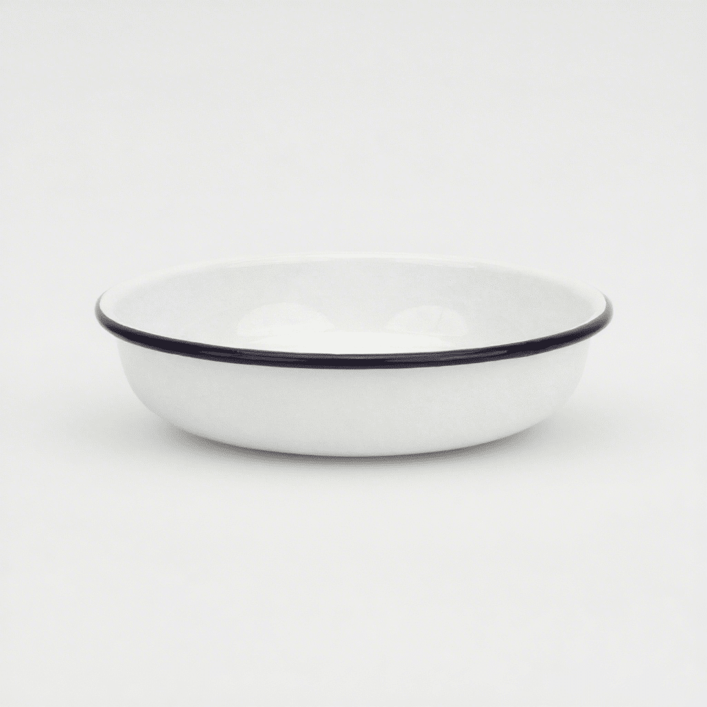 Enamel Dish Pan - Enamel Round Plate 21 cm